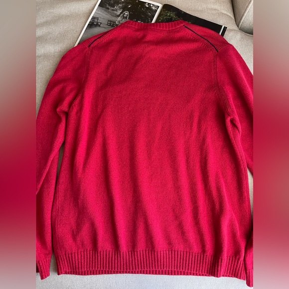 Tommy Hilfiger Cotton Blend Crewneck Sweater In Red Size M - Picture 9 of 12